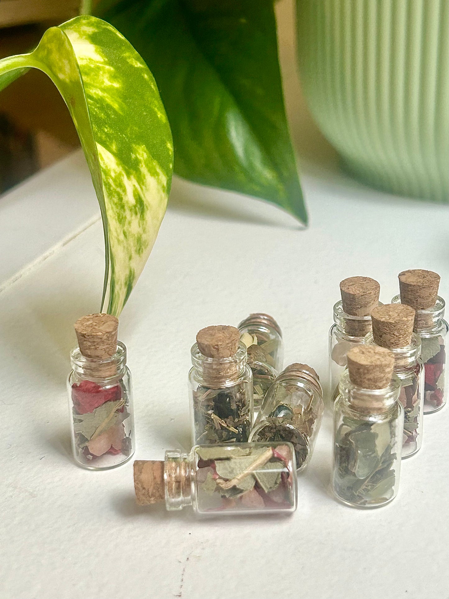 Mini fioles « talismans naturels »