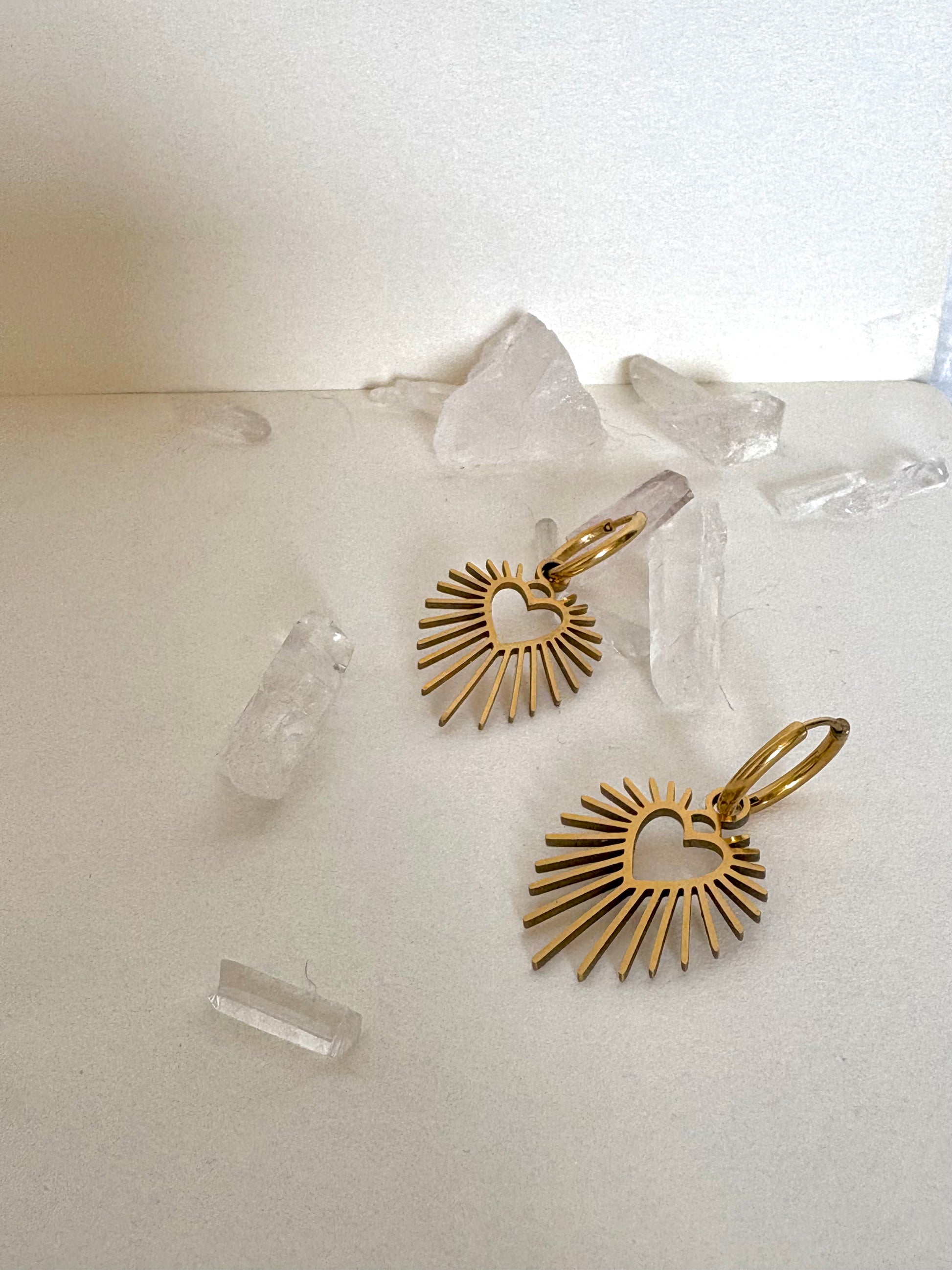 Boucles d’oreilles « Soleil du cœur »