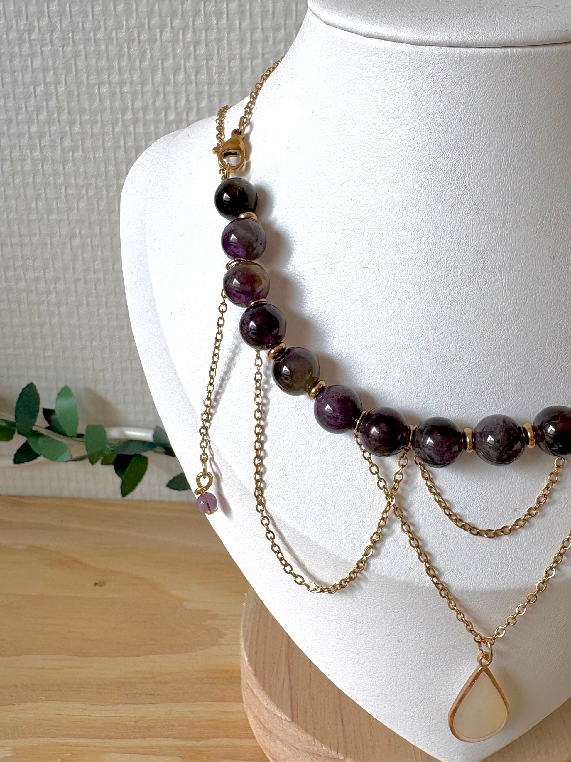 Collier « Larmes d’Améthyste »