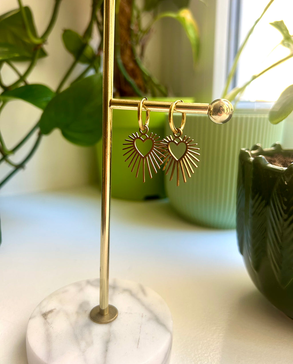 Boucles d’oreilles « Soleil du cœur »