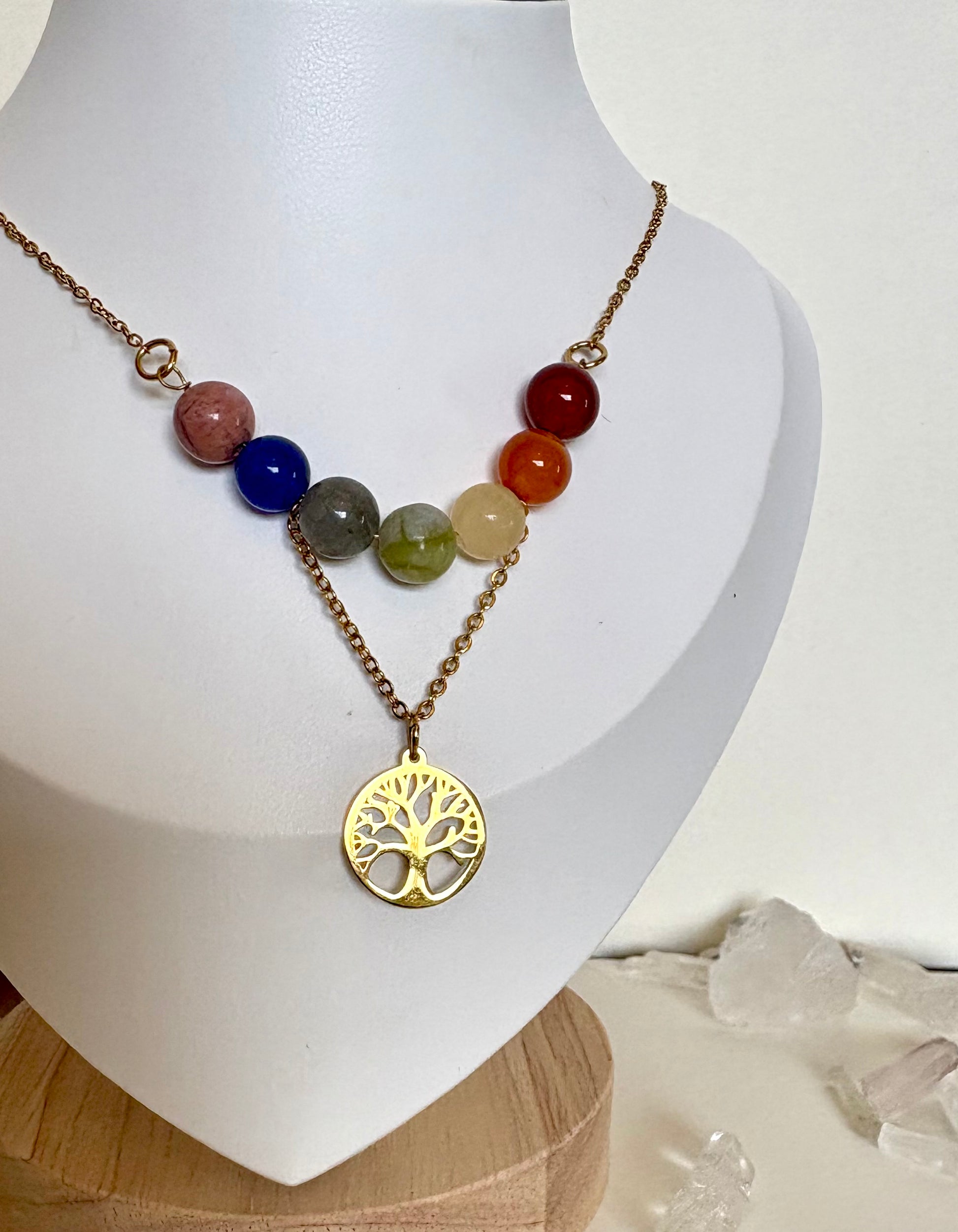 Collier "Arbre des Chakras"