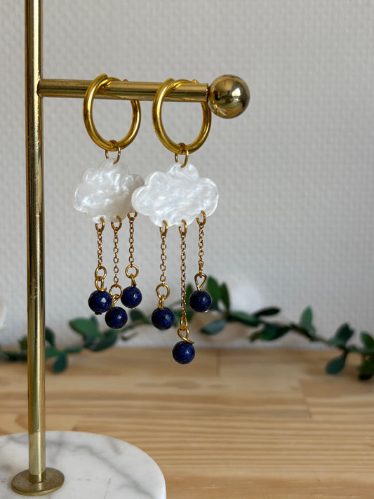 Boucles d’oreilles Larmes du ciel 