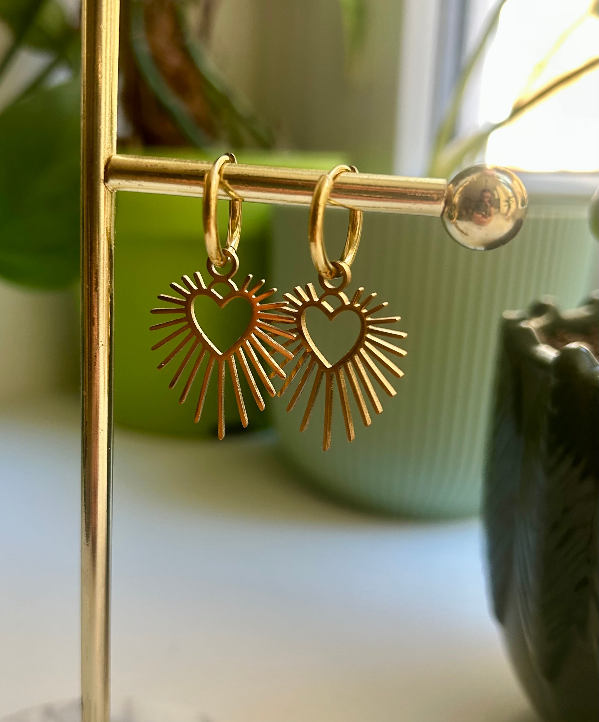 Boucles d’oreilles « Soleil du cœur »