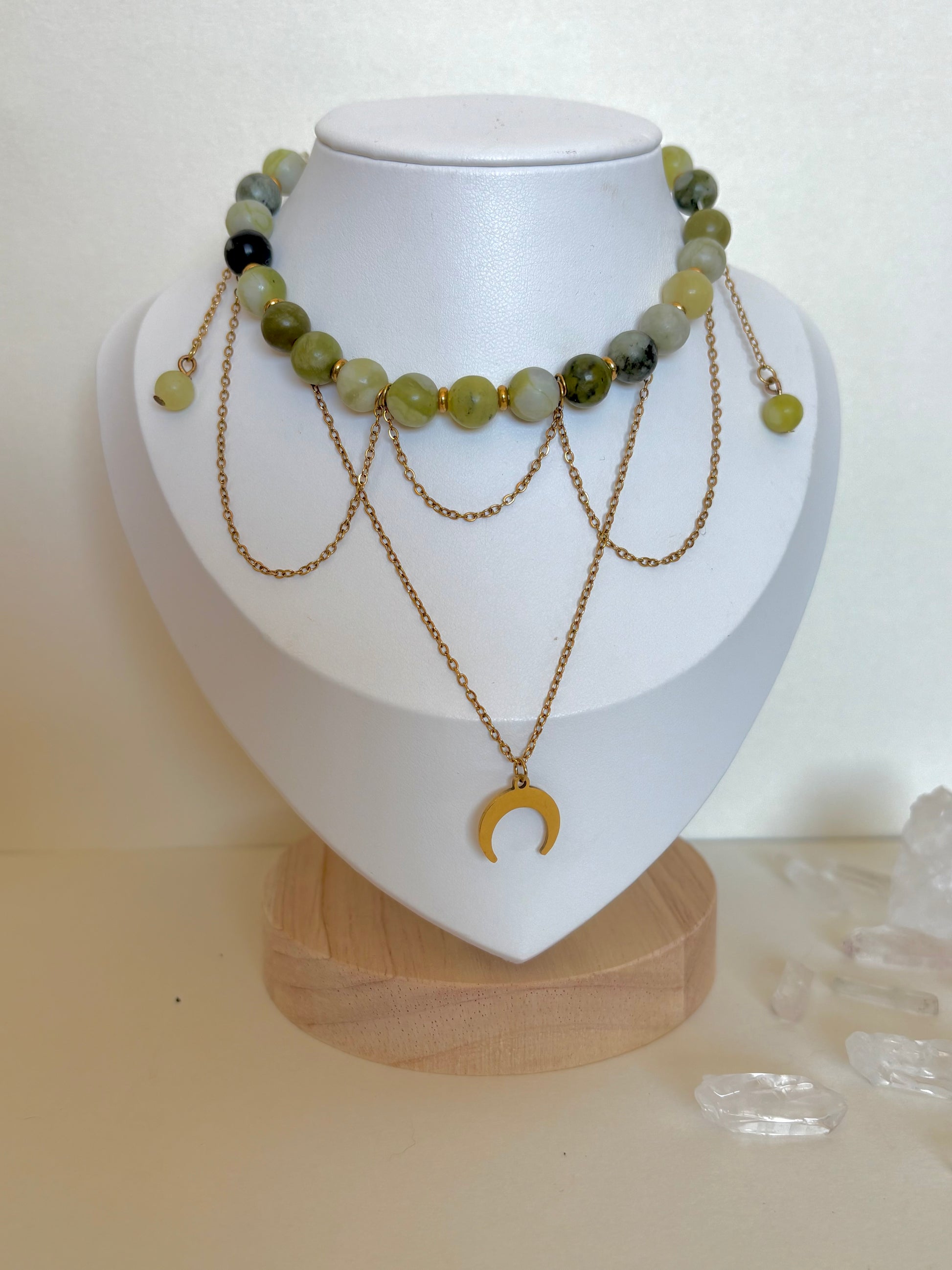 Collier "Lune enlacée"