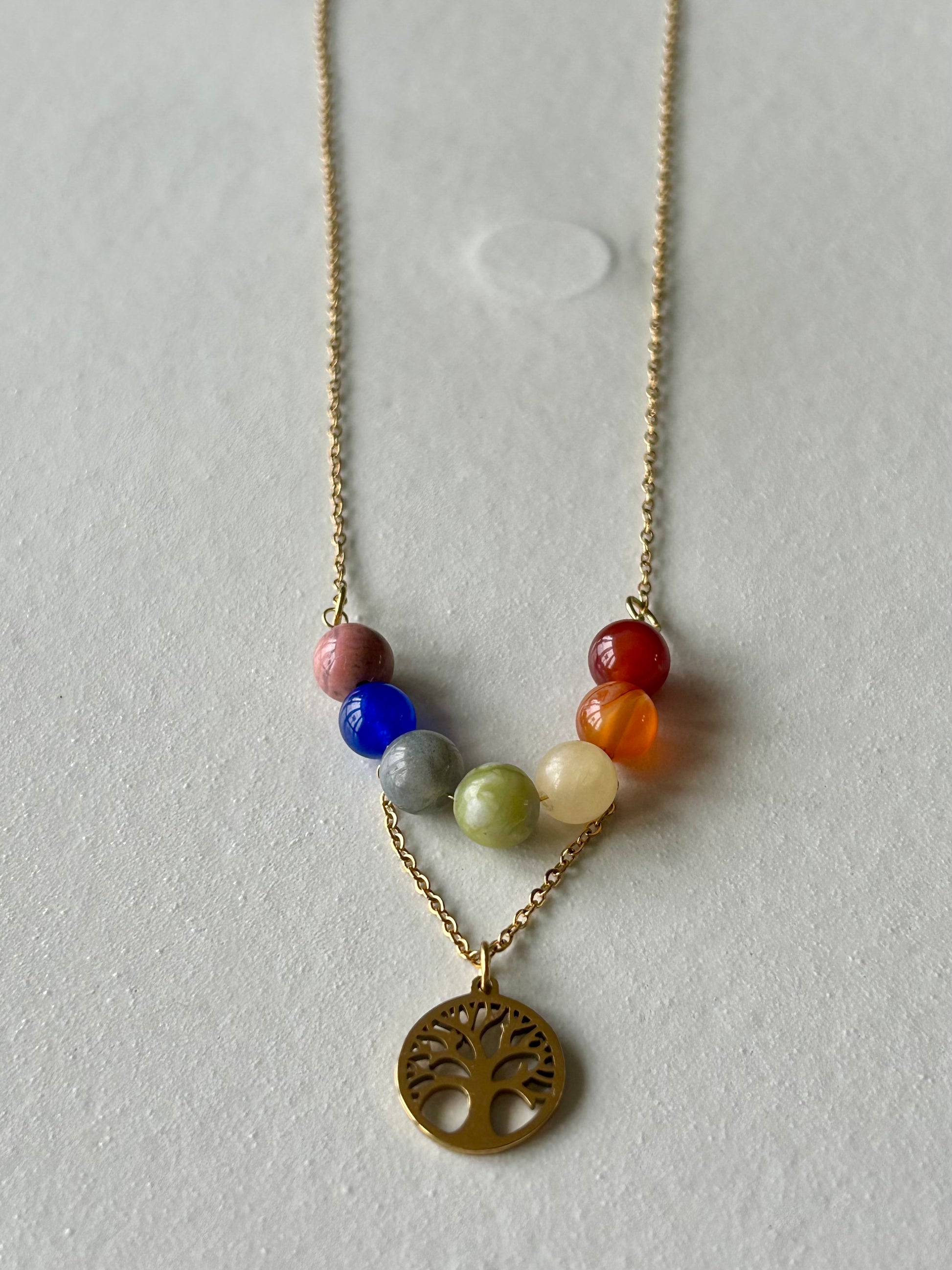 Collier "Arbre des Chakras"
