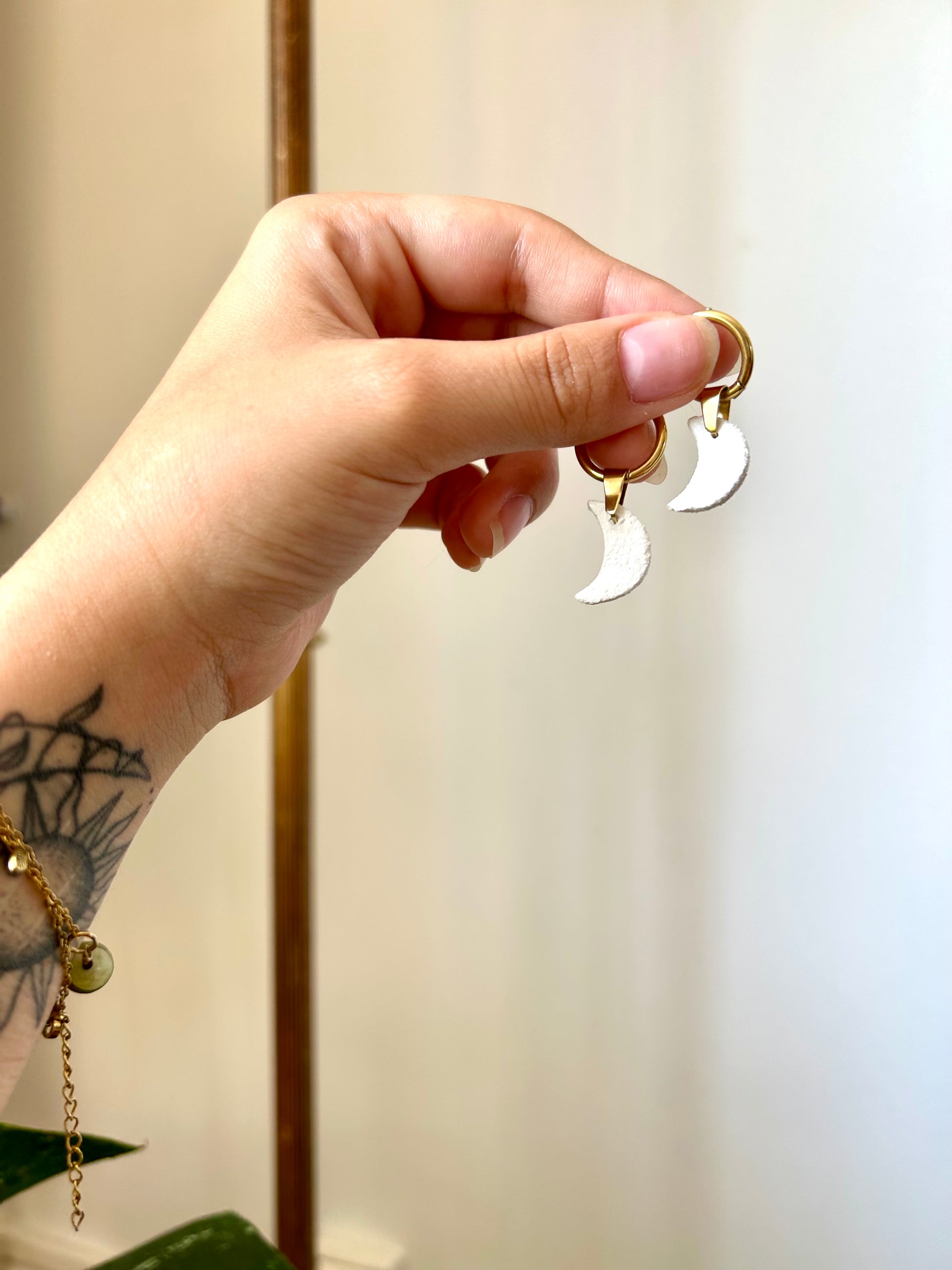 Boucles d'oreilles « Lune éphémère »
