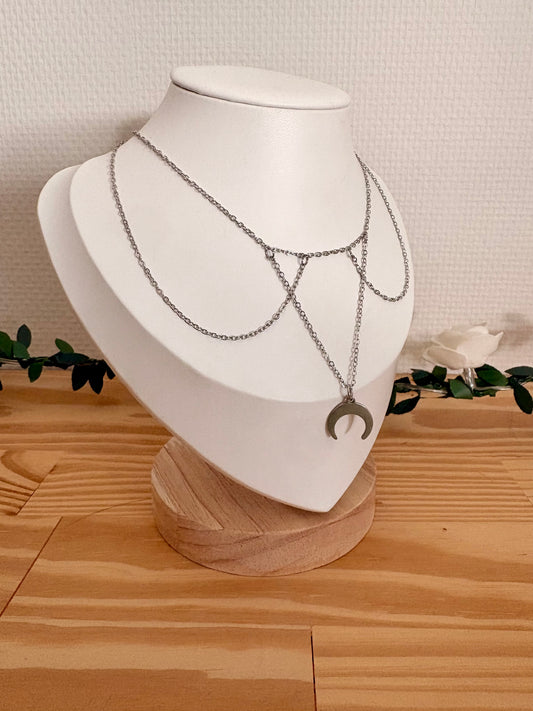 Collier argenté Asty