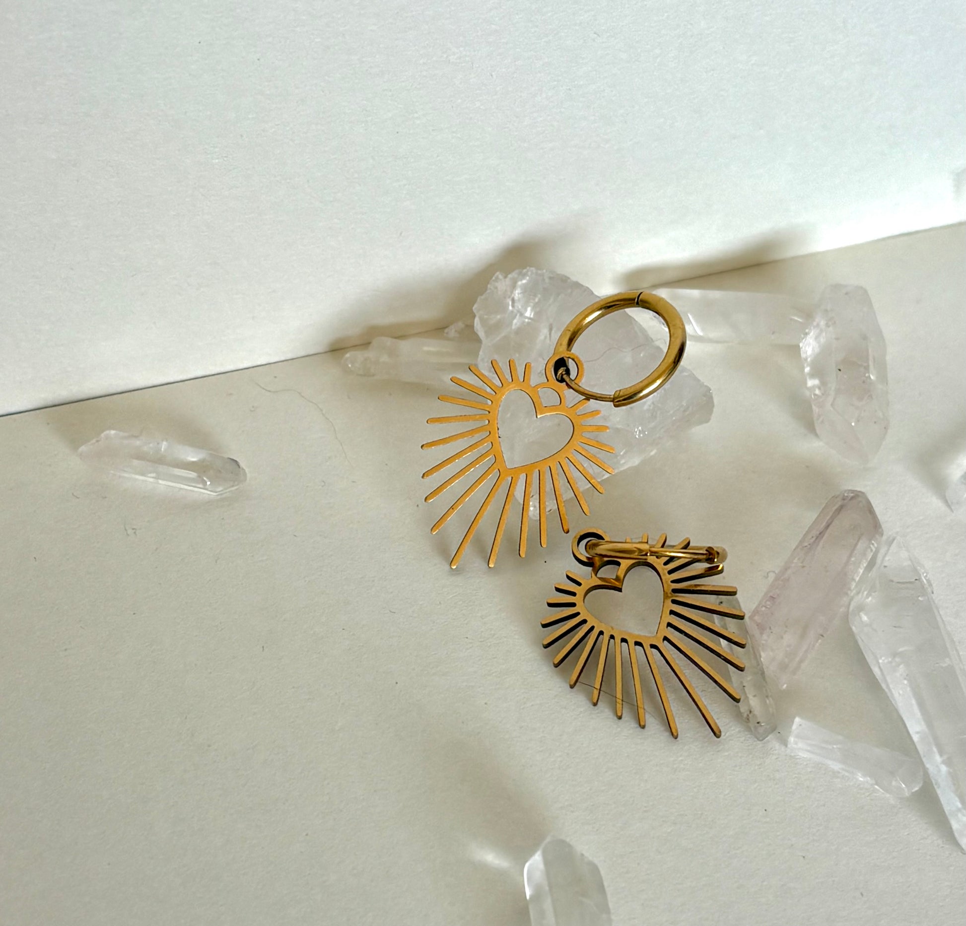 Boucles d’oreilles « Soleil du cœur »