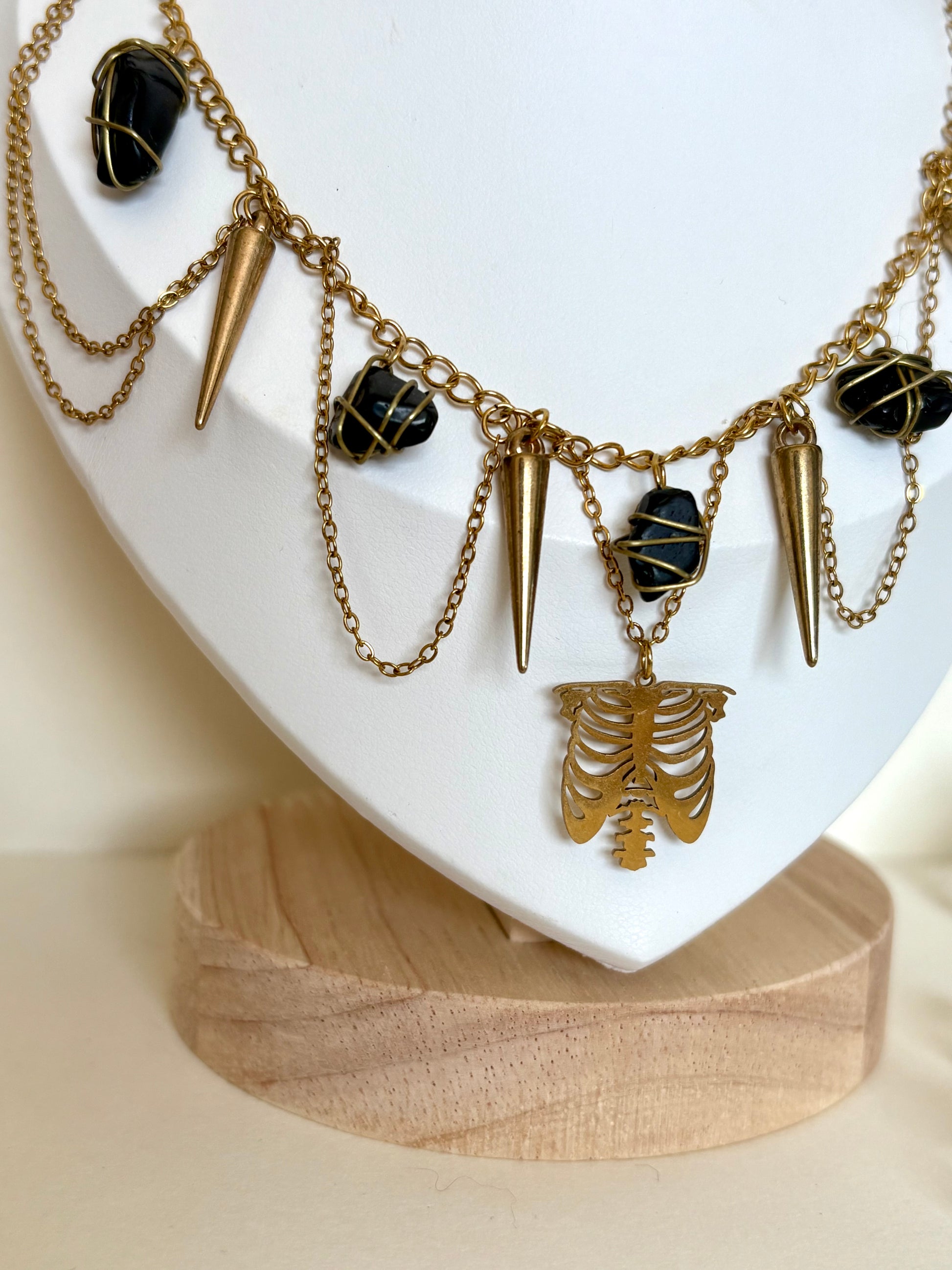Collier « Abysses d’or »