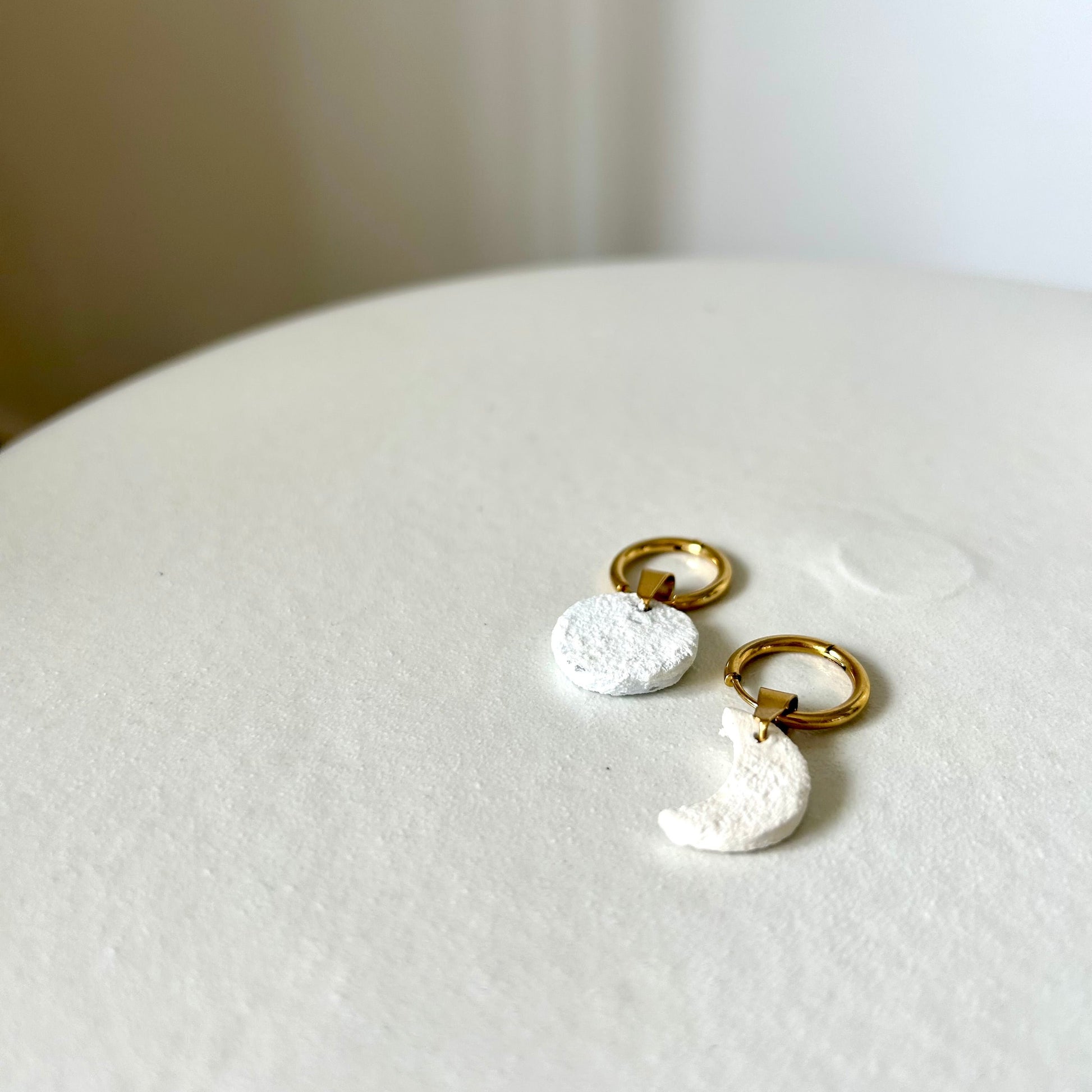 Boucles d'oreilles « Lune éphémère »
