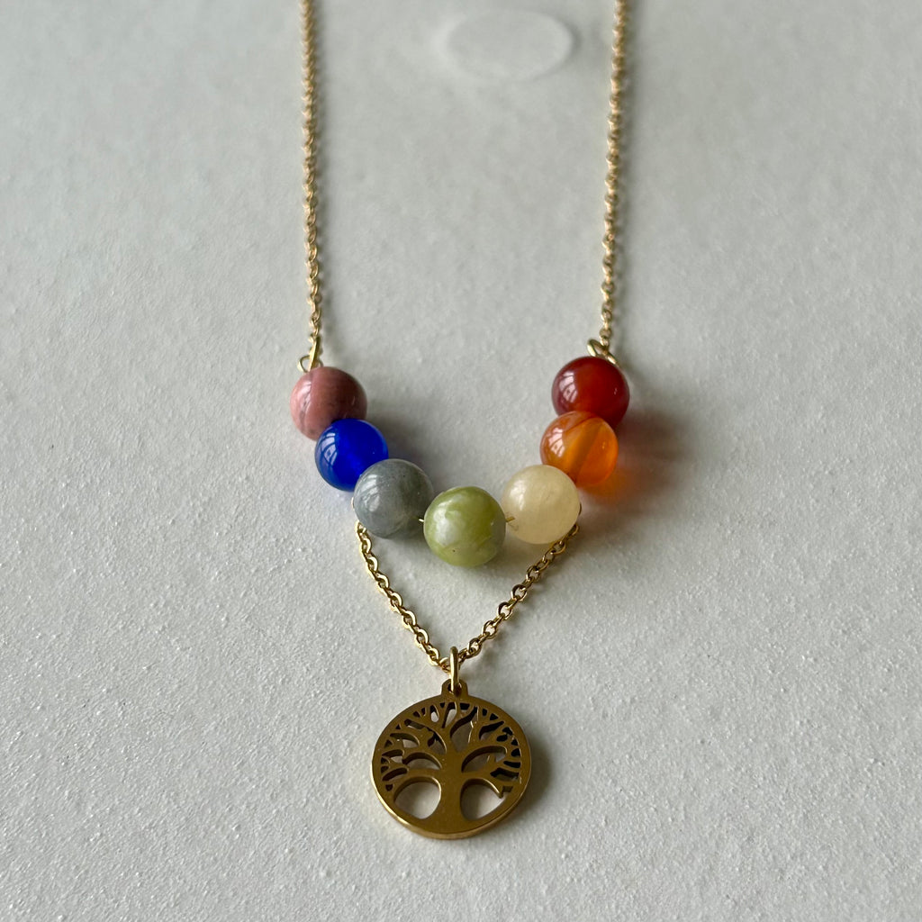 Collier "Arbre des Chakras"
