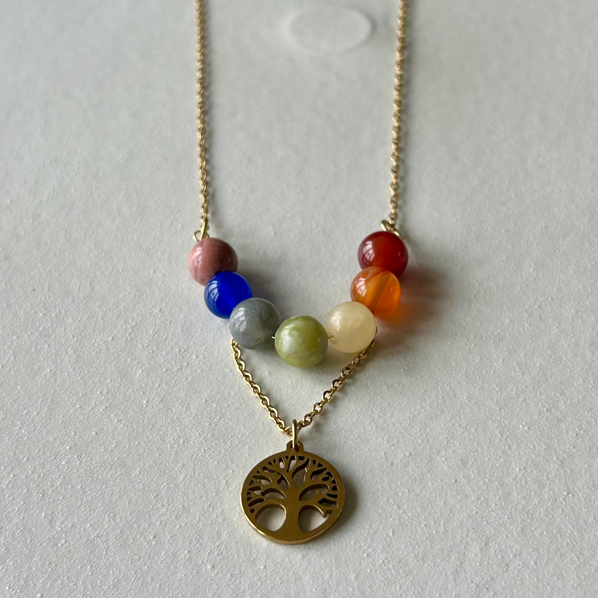 Collier "Arbre des Chakras"