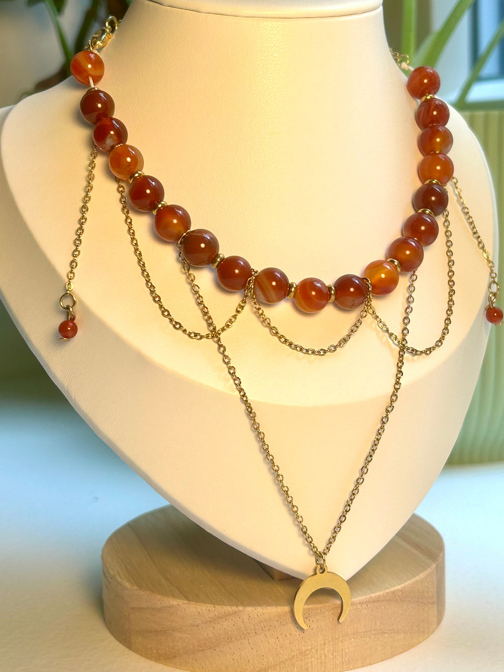 Collier "Lune enlacée"