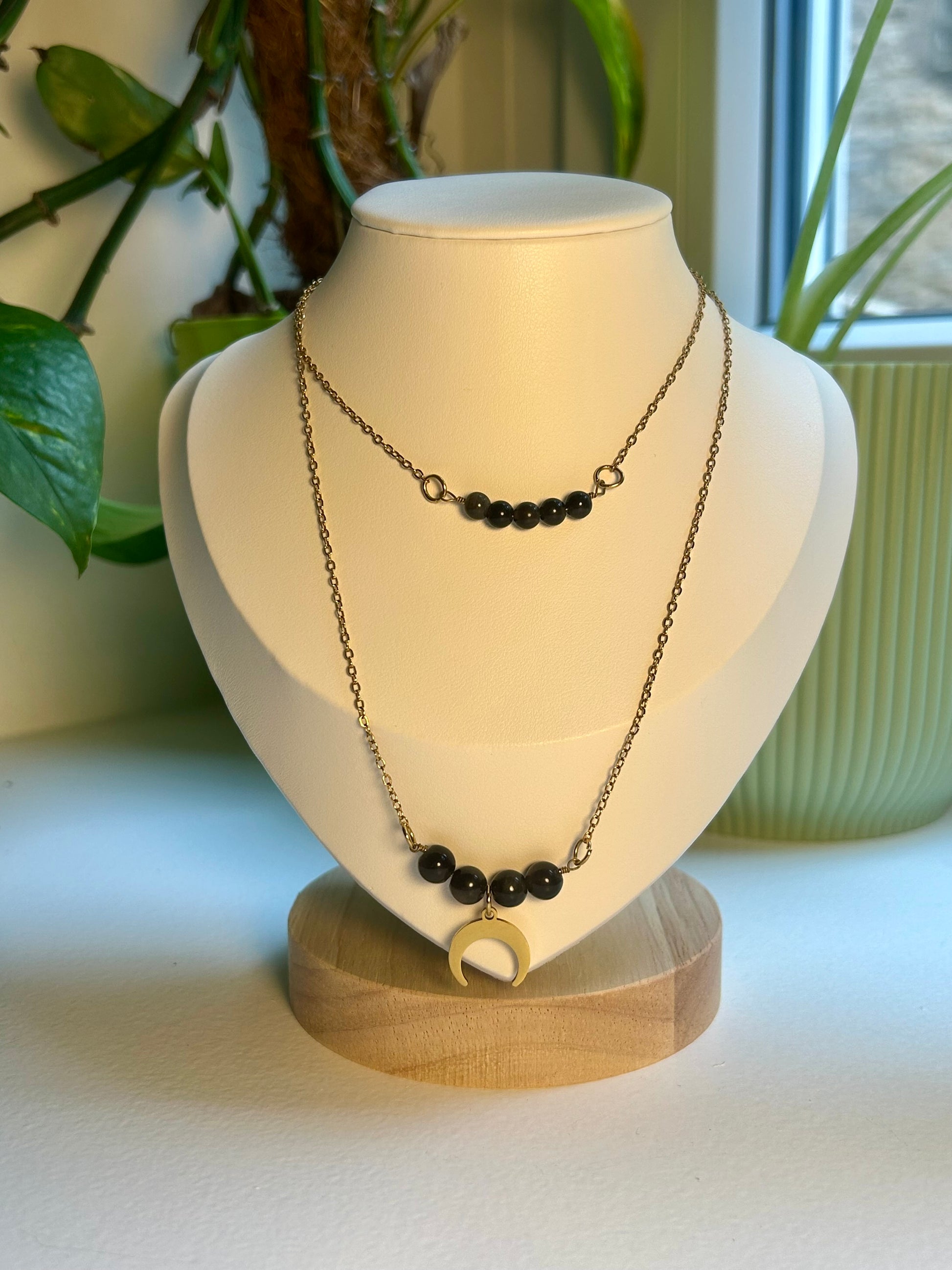 Collier double « Séléné »