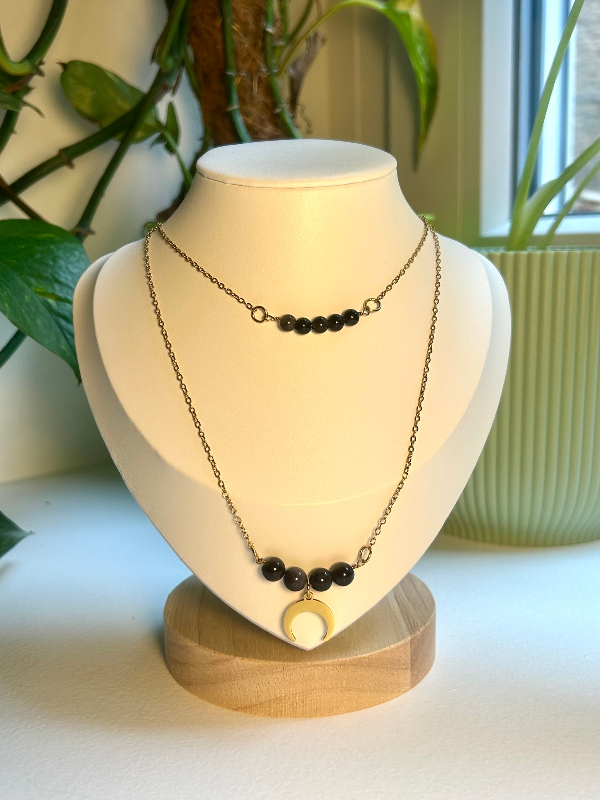 Collier double « Séléné »