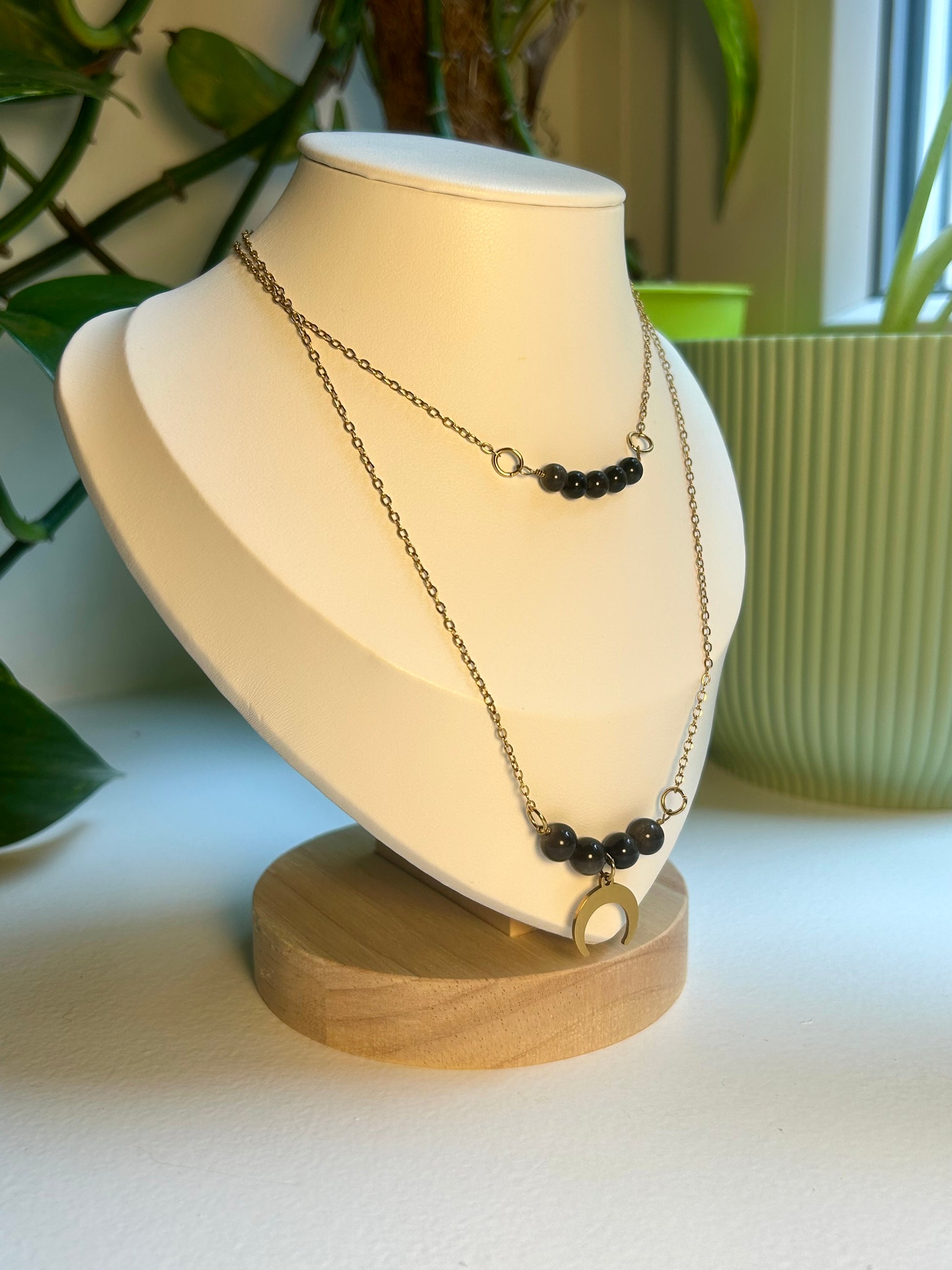 Collier double « Séléné »