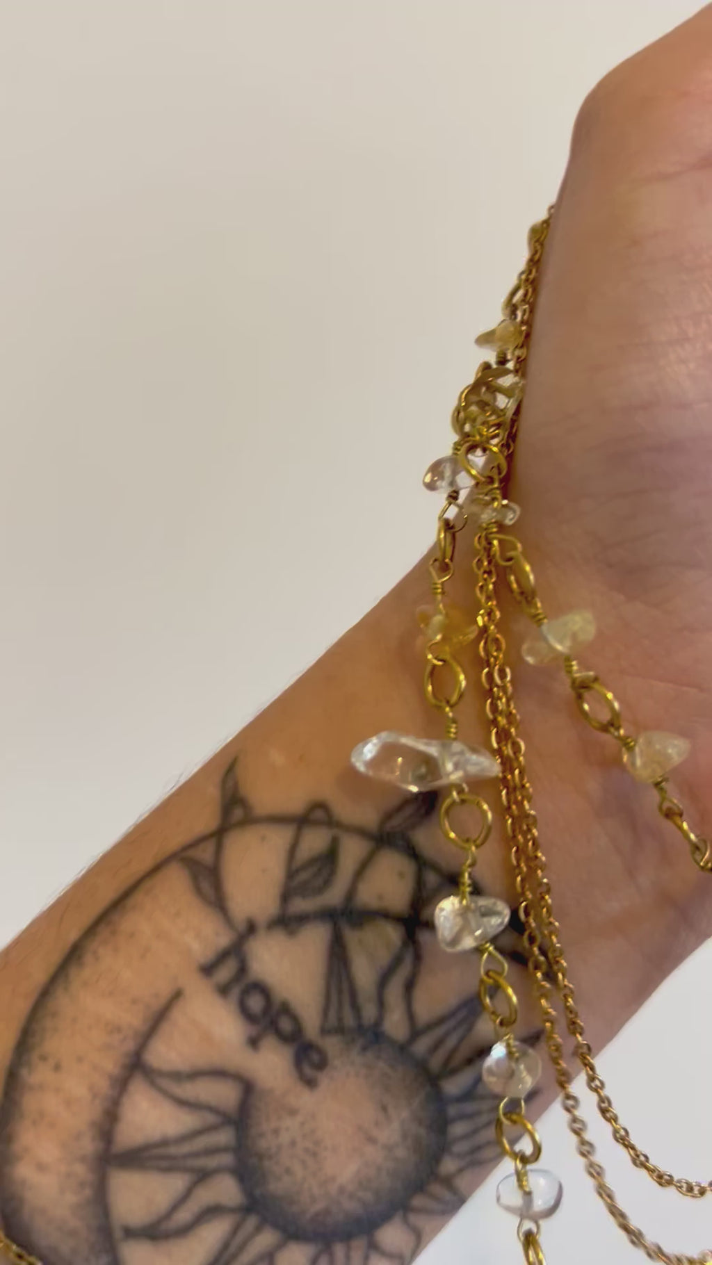 Collier « Rayon de Lune » en citrine