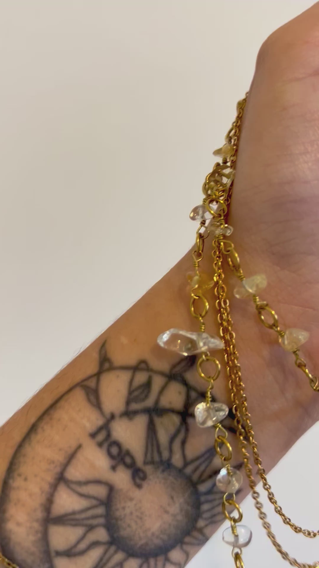 Collier « Rayon de Lune » en citrine
