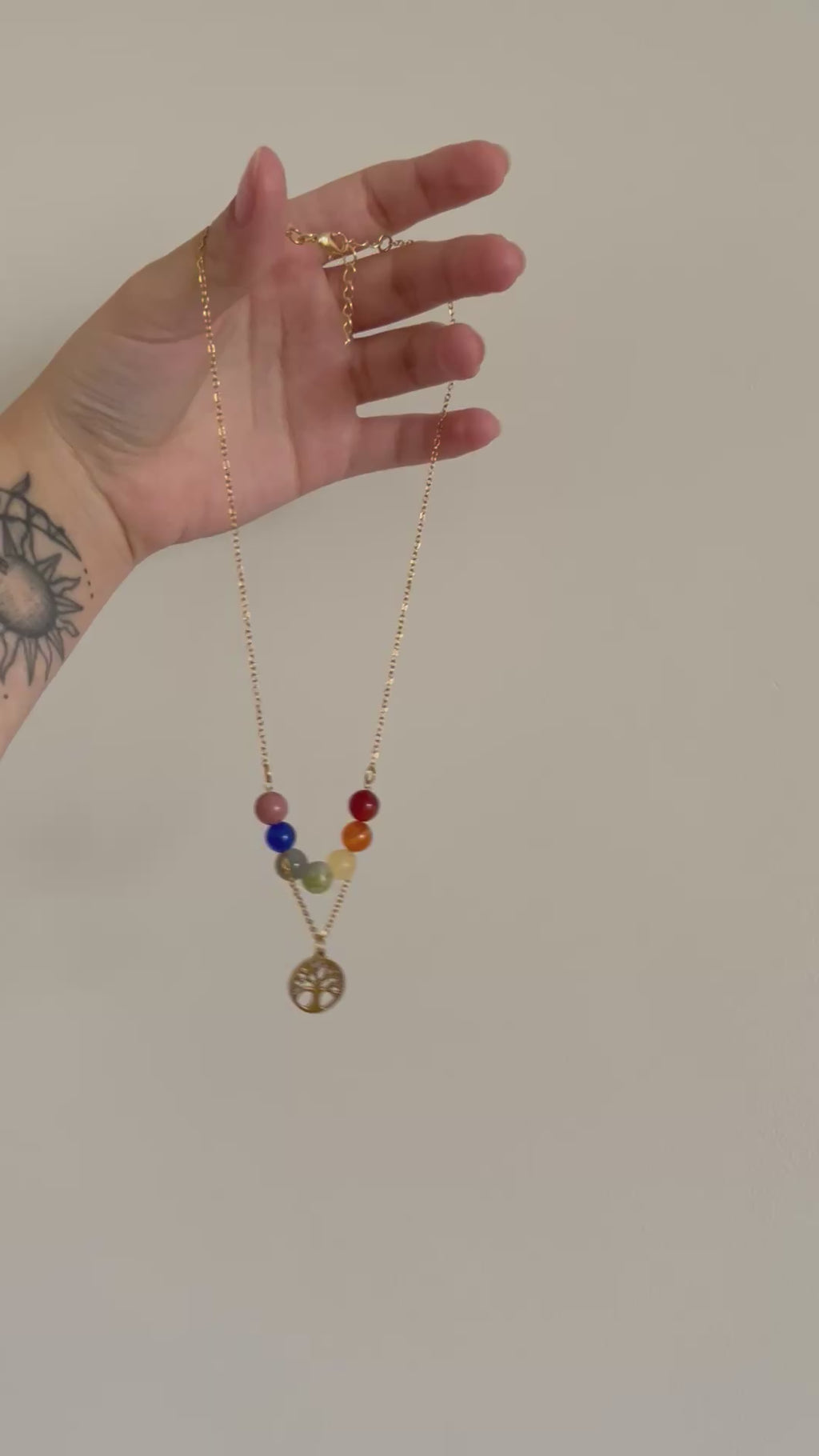 Collier "Arbre des Chakras"